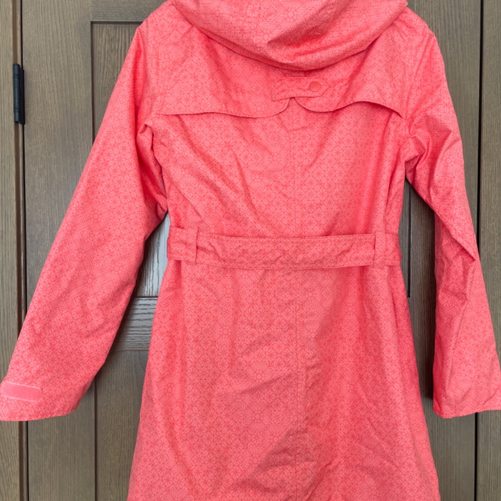 Helly Hansen Women's Belted Trench Raincoat Salmon Color Size L - Picture 2 of 8